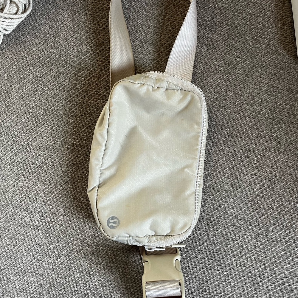 Lululemon Cream Crossbody Bag